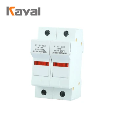 Portafusibles de riel serie Kayal Rt Rt18-63 Eslabón fusible