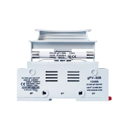 1500V DC 10*85 Portafusibles PV 15-32A Fusible solar PV